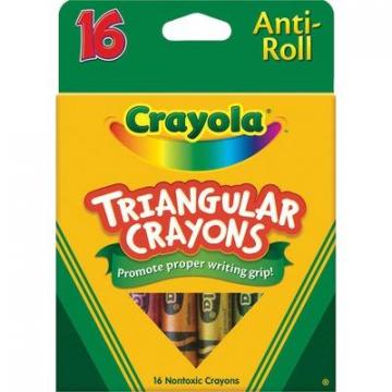 Crayola 524016 Triangular Anti-roll Crayons