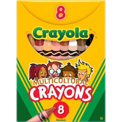 Crayola 52008W Large Regular Multicultural Crayons