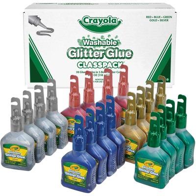 Crayola 690020 Washable Glitter Glue Classpack