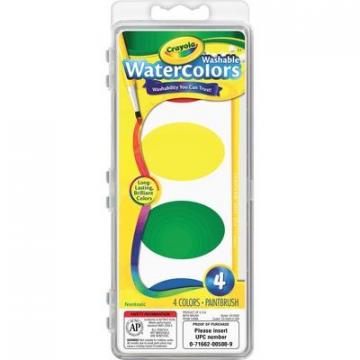 Crayola 530500 Washable Nontoxic 4 Watercolor Set
