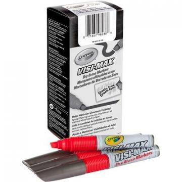 Crayola 986012A038 Visi-Max Dry-Erase Markers