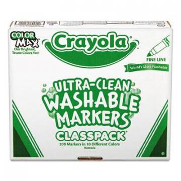 Crayola 588211 Ultra-Clean Washable Marker Classpack