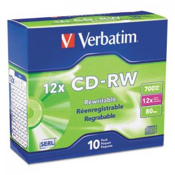 Verbatim 95156 CD-RW High-Speed Rewritable Disc