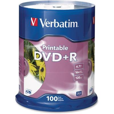 Verbatim 95145 White Inkjet Printable DVD+R