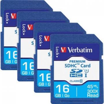 Verbatim 96808BX Premium SDHC Cards