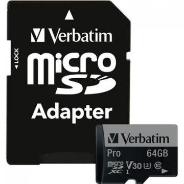 Verbatim 47042 64GB PRO microSDXC Card