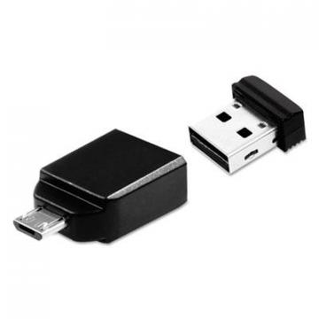 Verbatim 49821 Store n Stay Nano USB Flash Drive with USB OTG Micro Adapter