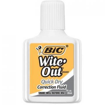 BIC WOFQDP1WHI Wite-Out Quick Dry Correction Fluid