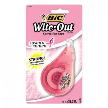BIC WOTAP1SGK Wite-Out Brand EZ Correct Correction Tape - Supporting Susan G. Komen
