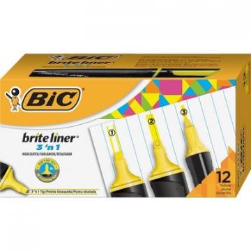 BIC BL311YW Brite Liner 3'n-1 Highlighter