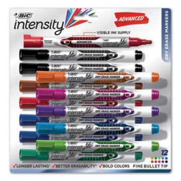BIC GELIPP121AST Magic Marker Brand Low Odor AND Bold Writing Dry Erase Marker