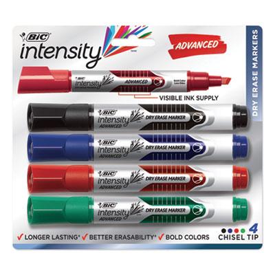 BIC GELITP41AST Magic Marker Brand Low Odor AND Bold Writing Dry Erase Marker