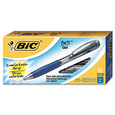 BIC RBU311BE BU3 Retractable Gel Pen