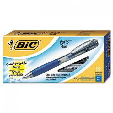 BIC RBU311BE BU3 Retractable Gel Pen
