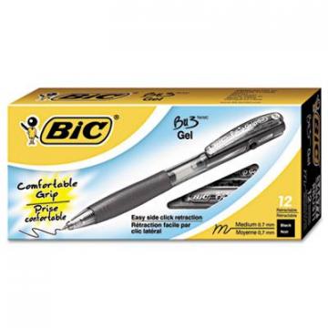 BIC RBU311BK BU3 Retractable Gel Pen