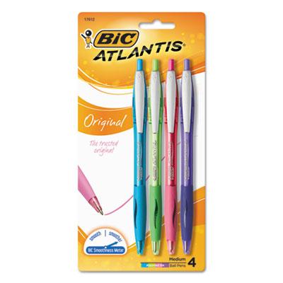 BIC VCGAP41ASST Atlantis Original Retractable Ballpoint Pen