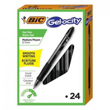 BIC RLC241BK Gel-ocity Retractable Gel