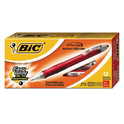 BIC VLG11RD Velocity Retractable Ball Pen