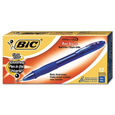 BIC VLGB11BE Velocity Retractable Ball Pen