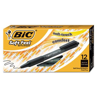 BIC SCSF11BK Soft Feel Retractable Ballpoint Pen