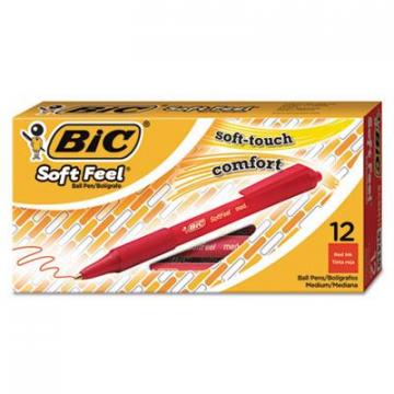 BIC SCSM11RD Soft Feel Retractable Ballpoint Pen