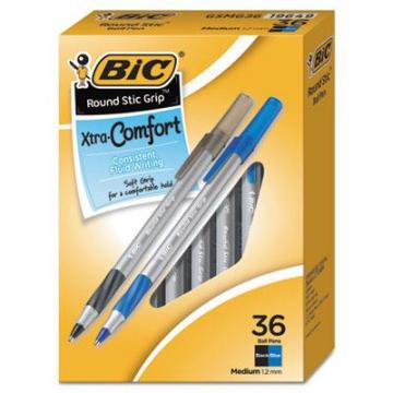 BIC GSMG361AST Round Stic Grip Xtra Comfort Ballpoint Pen
