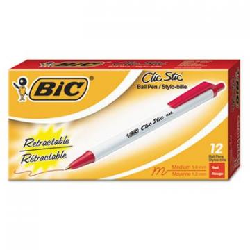 BIC CSM11RD Clic Stic Retractable Ballpoint Pen