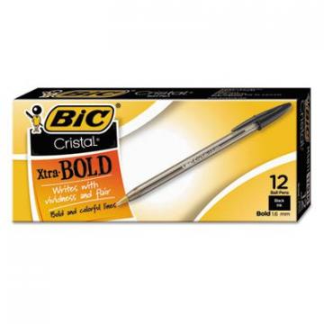 BIC MSB11BK Cristal Xtra Bold Ballpoint Pen