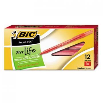 BIC GSM11RD Round Stic Xtra Precision & Xtra Life Ballpoint Pens