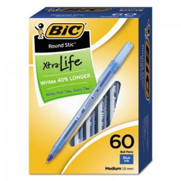 BIC GSM609BE Round Stic Xtra Precision & Xtra Life Ballpoint Pens