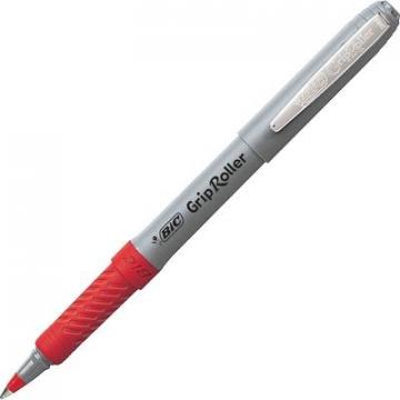 BIC GRE11RD Grip Roller Pens