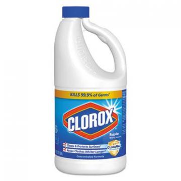 Clorox Regular Bleach with CloroMax Technology, 64 oz Bottle, 8/Carton (30769)