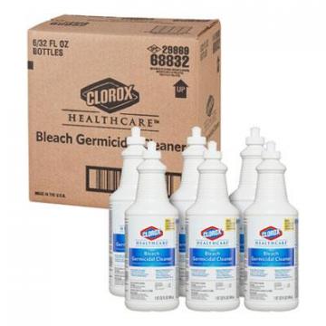 Clorox Bleach Germicidal Cleaner, 32 oz Pull-Top Bottle, 6/Carton (68832)