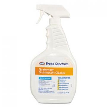 Clorox Broad Spectrum Quaternary Disinfectant Cleaner, 32oz Spray Bottle, 9/Carton (30649)