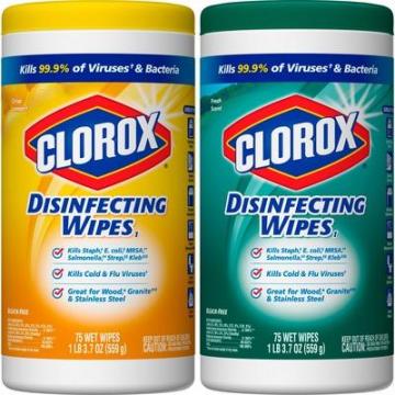 Clorox 01599BD Disinfecting Wipes Value Pack