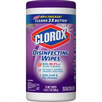Clorox 01761PL Fresh Lavender Disinfecting Wipes