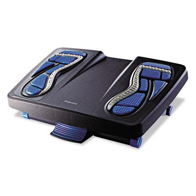 Fellowes Energizer Foot Support, 17 7/8w x 13 1/4d x 6 1/2h, Charcoal/Blue/Gray (8068001)