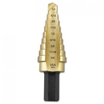 IRWIN Unibit Fractional Titanium Nitride Coated Step Drill Bits 15103