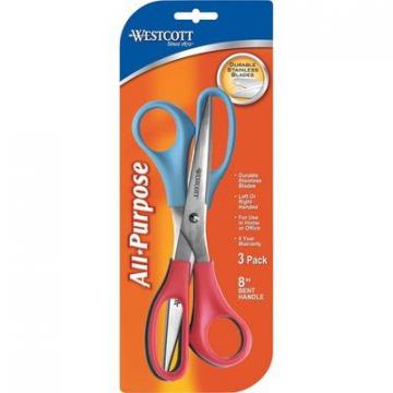 Westcott 13404 8" Straight All-purpose Value Scissors