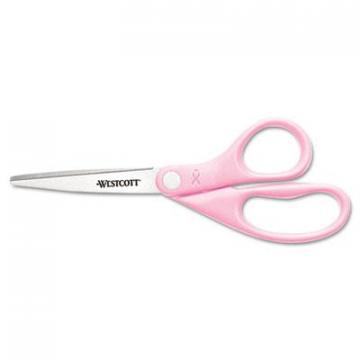 Westcott 15387 All Purpose Pink Ribbon Scissors