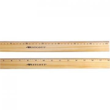 Westcott 05228 Flexible Wood/Brass Edge Ruler