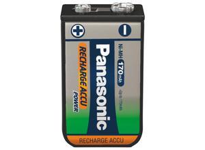 Panasonic Nickel-metal hydride rechargeable battery, 170 mA·h, 8.4 V, PP3