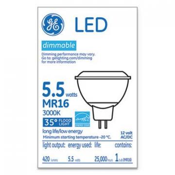 GE 35535 LED MR16 GU5.3 Dimmable Warm White Flood Light
