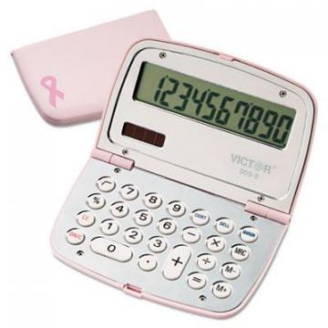 Victor 9099 909-9 Limited Edition Pink Compact Calculator