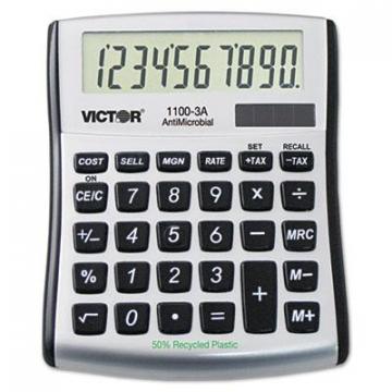 Victor 11003A 1100-3A Antimicrobial Compact Desktop Calculator