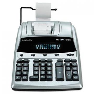 Victor 12403A 1240-3A Commercial Printing Calculator with Built-in Antimicrobial Protection