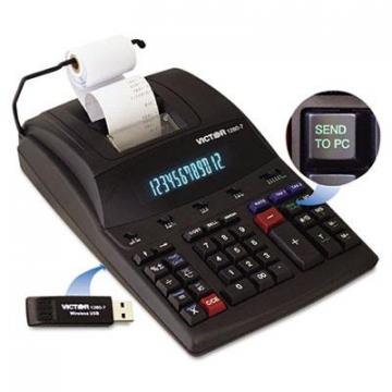 Victor 12807 1280-7 Two-Color Printing Calculator with USB Connectivity