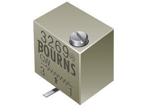 Bourns SMD Cermet trimmer potentiometer, 20 kΩ (20K), 0.25 W, 6.35 mm