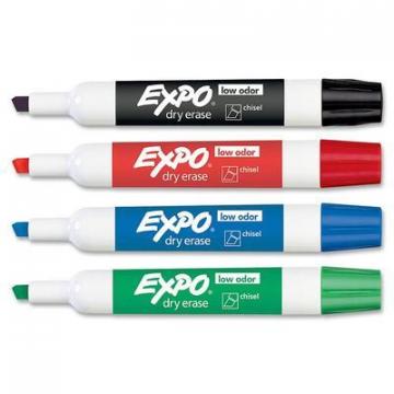EXPO 80174 Low-Odor Dry Erase Chisel Tip Markers