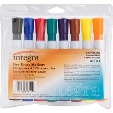 Integra 33311 Chisel Point Dry-erase Markers